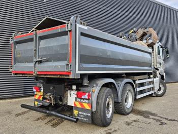 TGS 28.400 6x4-4 BL  / Z CRANE + 2 SIDE TIPPER